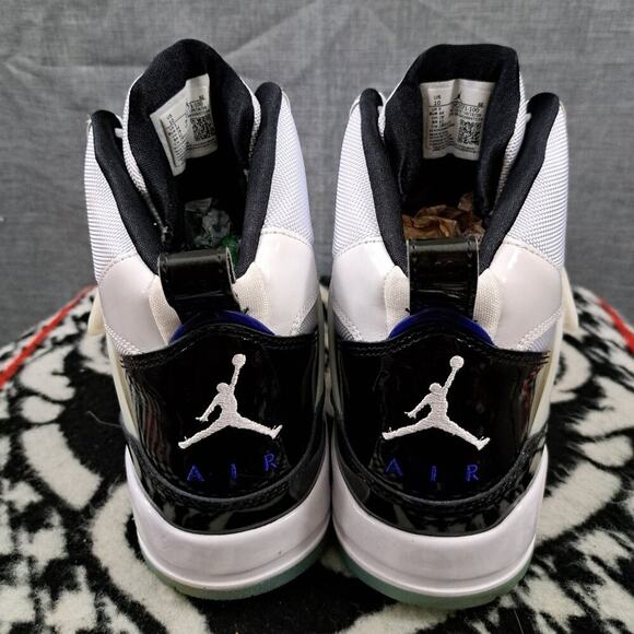 %Nike Air Jordan Flight 45 High Mens Size 10 Concord Black AJ20 main image 9